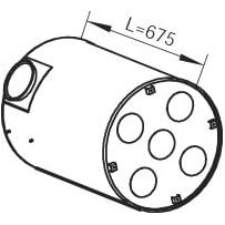 Silencieux échappement pour Volvo