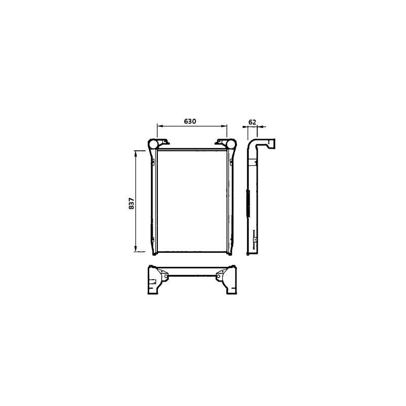 Radiateur d'air intercooler pour Renault Truck