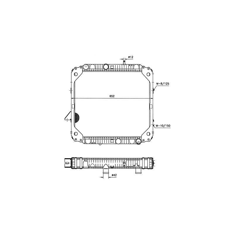 Radiateur d'eau pour MERCEDES 