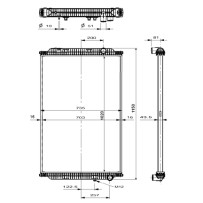 Radiateur d'eau pour renault trucks Magnum DXI