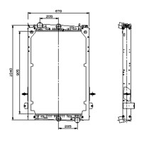 Radiateur d'eau pour DAF