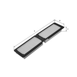 Filtre habitacle pour Iveco Eurostar, Eurocargo, Eurotech