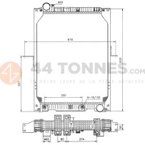 Radiateur eau pour Mercedes 2631