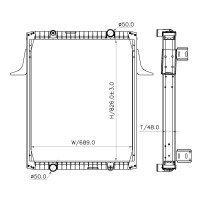 Radiateur eau pour Renault Premium