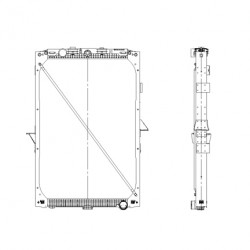 Radiateur eau pour DAF XF