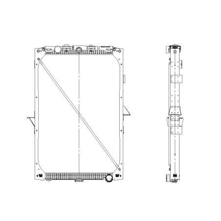 Radiateur eau pour DAF XF