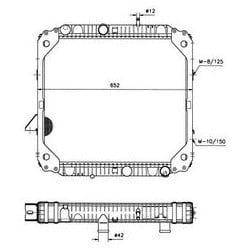 Radiateur eau pour Mercedes 914
