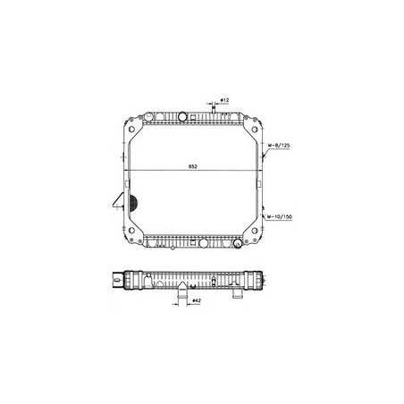 Radiateur eau pour Mercedes 914