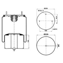 Coussin air AV pour Volvo FM, FH