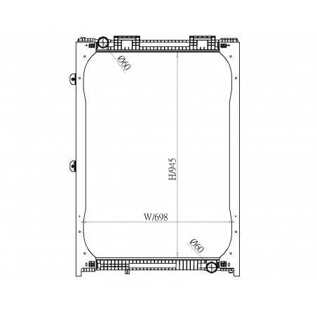 Radiateur pour MAN F 2000