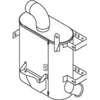 Silencieux d'échappement pour Renault MAGNUM