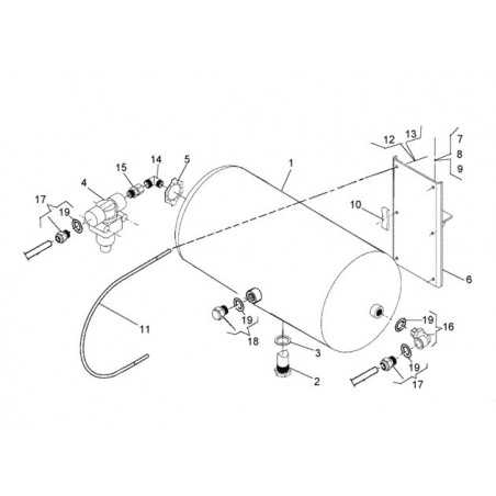 Reservoir air 30 litres pour Renault