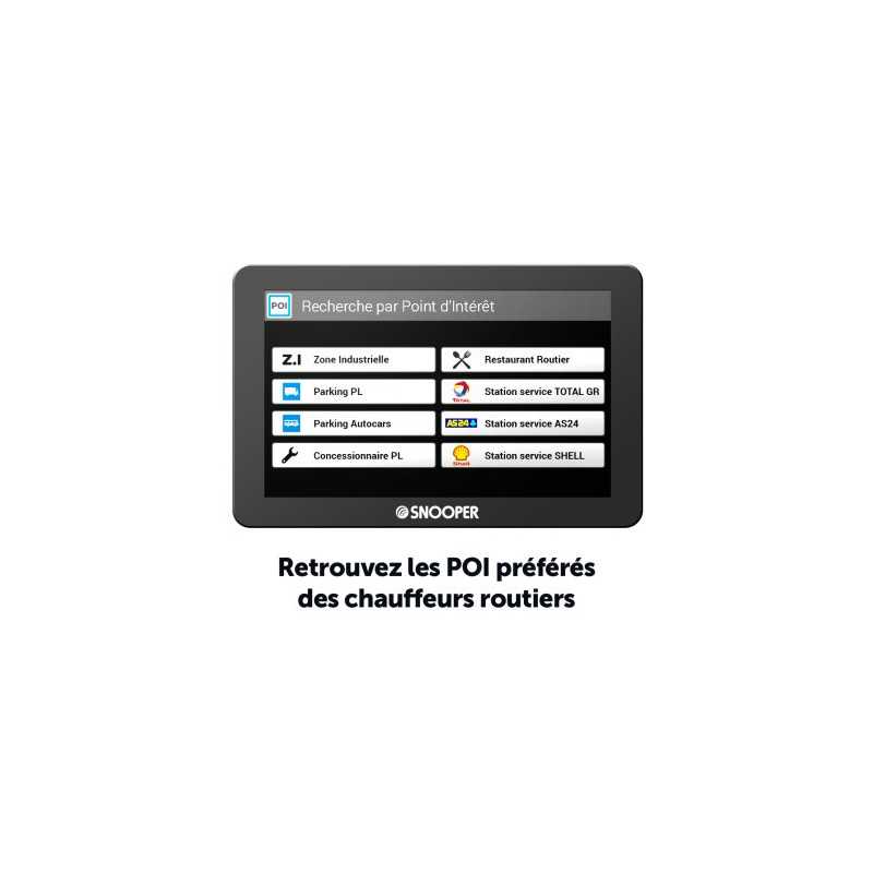 GPS Ecran 7" Snooper PL6200