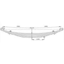 Ressort AV 10 lames pour Man F2000