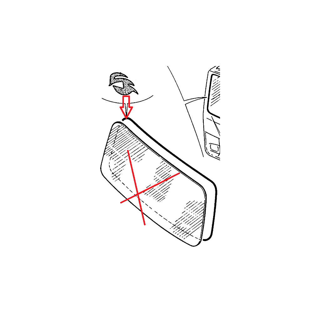 Joint de pare brise pour Renault Série S