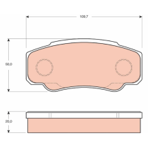 Jeu de plaquette pour camion Renault - 5001868608