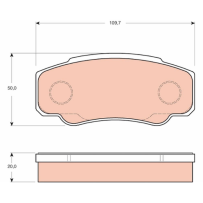 Jeu de plaquette pour camion Renault - 5001868608