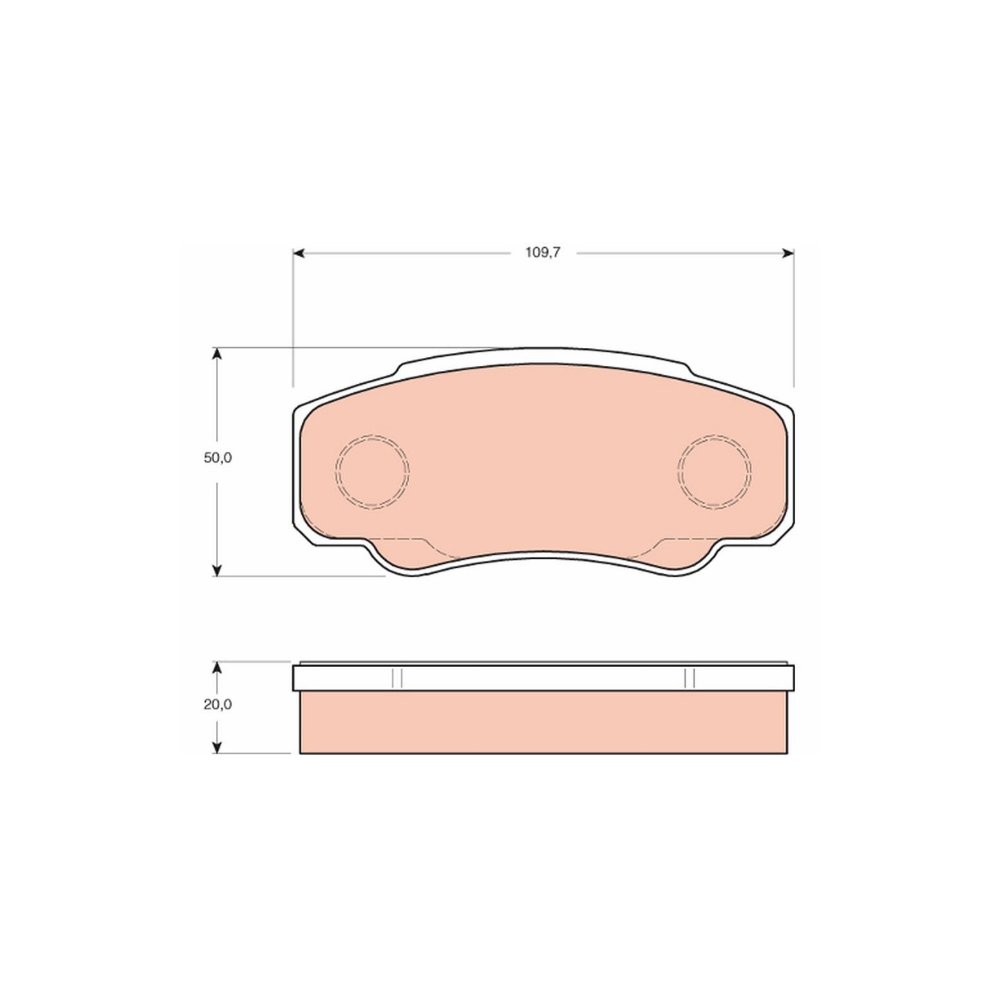 Jeu de plaquette pour camion Renault - 5001868608