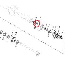 Joint spy arrière POUR RENAULT MAXITY 5001871290
