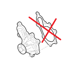 Pompe à eau, sans poulie ni joint, pour Renault Maxity - 7485149560