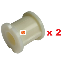Lot de 2 Silentblocs de barre stabilisatrice, inférieures de jumelles, sur corps pour Renault