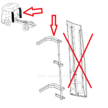 la fixation du volet arr droir de cabine de votre daf est sur 44tonnes.com