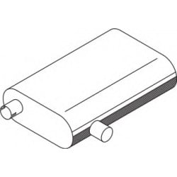 Silencieux échappement pour Renault Série G