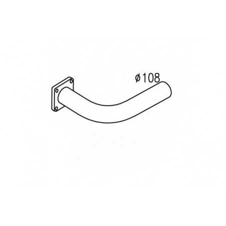 Tube échappement pour Renault Série G