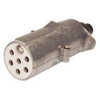 Prise électrique, 7 pôles, Type S en aluminium