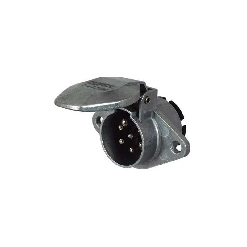 Socle, 7 pôles, Type N, en aluminium, à vis