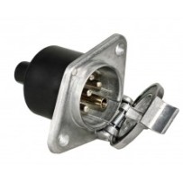 Socle, 7 pôles, Type S, en aluminium, à vis