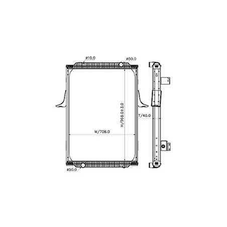 Radiateur eau pour Renault Premium