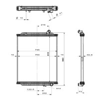 Radiateur eau pour Renault Premium