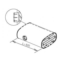 Silencieux échappement pour Renault Kérax