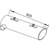Silencieux échappement pour Renault Série S