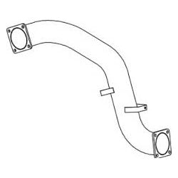 Tube intermédiaire échappement pour Renault