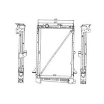 Radiateur eau pour DAF CF