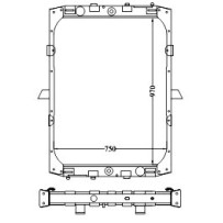 Radiateur eau pour DAF CF