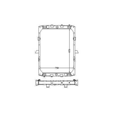 Radiateur eau pour DAF CF