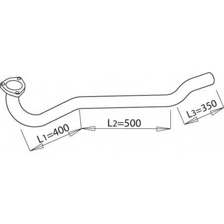 Tube entrée échappement pour Mercedes