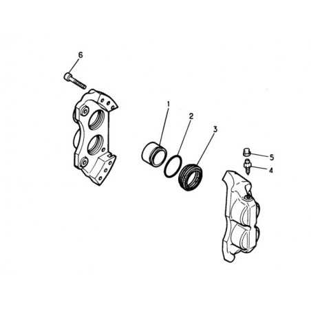 Kit joints pour etriers de frein pour Renault Série S