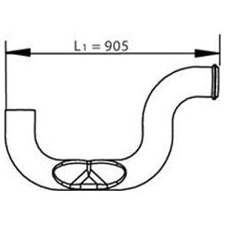 Tube échappement intermédiaire pour Renault Premium