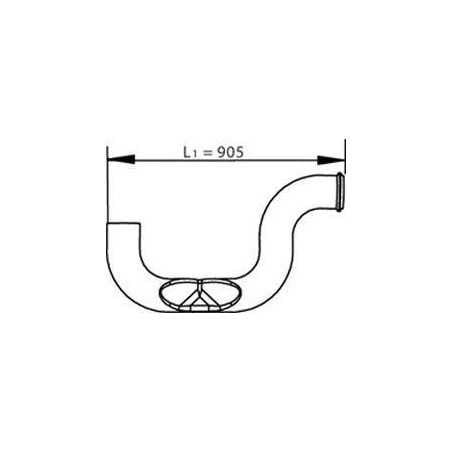 Tube échappement intermédiaire pour Renault Premium