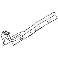 Tuyau d'échappement pour Mercedes