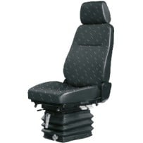 Siège de camion mécanique, tissu, noir , Entraxe 216 mm