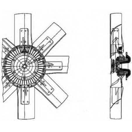 Ventilateur viscostatique pour Mercedes Benz 1922