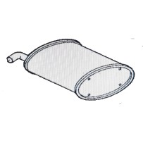 Silencieux pour Iveco Eurocargo 95E21