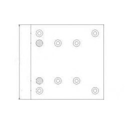 Machoire de frein 220mm pour Man F2000