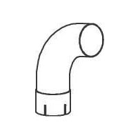 Coude sortie ech. vertical pour Man TGA / TGS / TGX