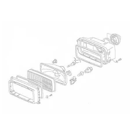 Optique de phare AV pour Man F2000 / L2000 / Etc